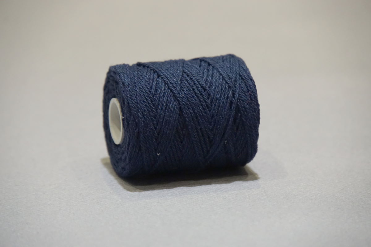 Ficelle en coton &oslash;1 mm. - bobines 50 gr.  bleu fon&ccedil;&eacute;