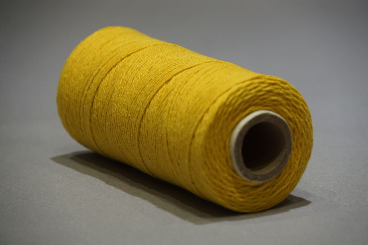 Ficelle en coton &oslash;1 mm. - bobines 200 gr.   jaune